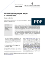 Reverse Logistics Case WCC Program Design