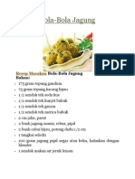 Makanan Minuman Dari Jagung