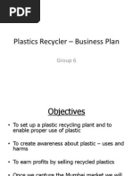 Plastics Recycler - Business Plan: Group 6