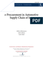 E-Procurement in Automotive Supply Chain of Iran: Master'S Thesis