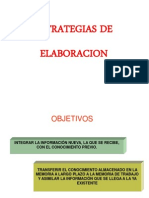 Estrategias de Elaboracion