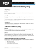 Sample Software Policy