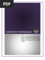 Concreto Permeable