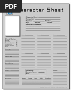 OpenD6 Character Sheet