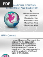 International Staffing Recruitment and Selection