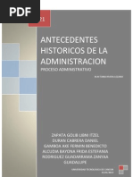 Antecedentes Historicos de La Administración