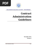 Contract Administration Guildlines