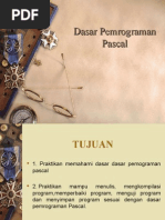 BAHASA PEMROGRAMAN Dasar Pemrograman Pascal