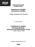 Traditional vs. Modern Teaching Methods - Masaryk University