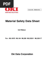 Material Safety Data Sheet: Ink Ribbon