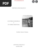 Los Pueblos Indigenas y Su Guerra Silenciosa - Geraldino Gamarra Cartaman - Agosto 2008 - Asunción - Paraguay - Portalguarani