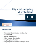 Probability and SamplingDistributions