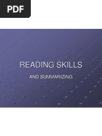 Reading Skills