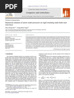 Earth Pressures Retaining Walls Rock Faces Numerical Solution