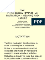 Ba Paper - A Motivation I Revised