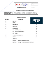 PROJECT STANDARDS and SPECIFICATIONS Welding Qualification Test Procedure Rev01web