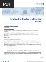 How To Add A Detention To A Behaviour Incident