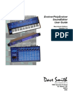 DSI Evolver Sound Editor Manual