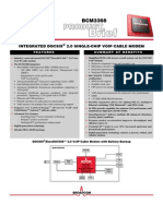 Integrated Docsis 2.0 Single-Chip Voip Cable Modem: Features Summary of Benefits