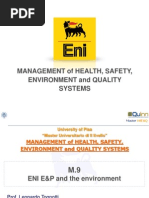 Management of Health, Safety, Environment and Quality Systems