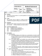 Method Statement: Pt. Duta Graha Indah TBK Welding Procedure (Preparation)