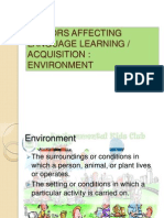 Factors Affecting Language Learning