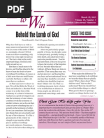 Living To Win - March 2013