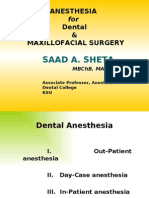 Anesthesia For Maxillofacial Procedure