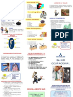 Triptico Que Es Salud Ocupacional