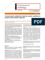 A Nutraceutical Combination Improves Insulin Sensitivity in Patients With Metabolic Syndrome