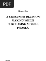 Consumer Buying Behaviour Towards Mobile Mobile Phones