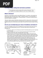 Dizziness: Including Vertigo, Feeling Faint and Balance Problems