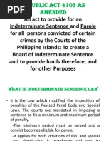 Indeterminate Sentence