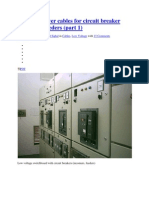 Sizing of Power Cables For Circuit Breaker Controlled Feeders