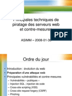 Techniques de Piratage Des Serveurs Web Et Contre-Mesures