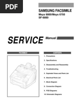 Samsung sf6800 Service Manual