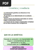 Genes y Conducta