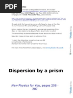 Dispersion by A Prism