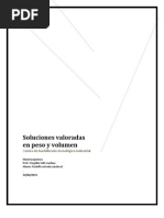 Soluciones Valoradas en Peso y Volumen