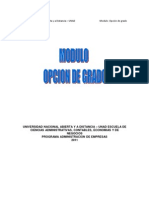 Modulo Opcion de Grado