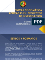 Técnicas de Ofimática Aplicadas en Proyectos de Investigación