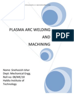 Plasma Arc Welding Machining