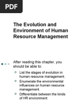 Evolution and Environment of HRM