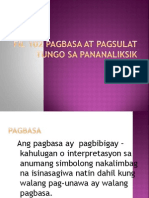 FIL 102 Pagbasa at Pagsulat Tungo Sa Pananaliksik