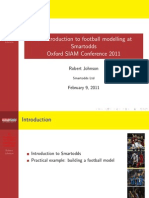 An Introduction To Football Modelling at Smartodds by Robert Johnson