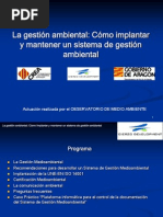 Cómo Implantar y Mantener Un Sistema de Gestión Ambiental