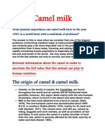 Camel Milk Assingment