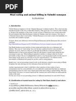 Meat Eating and Animal Killing in Valmiki Ramayan and The Literary Fraud