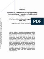 Materials For Encapsulation of Food Ingredients