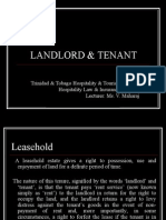 Landlord & Tenant